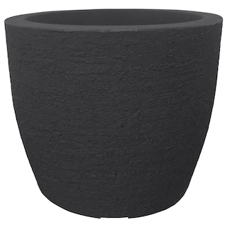Foto 1 | Maceta Moderna Para Exteriores Compacta De 20 Cm De Alto Deep Color Negro Lead De Polietileno Ultra Ligera Artego