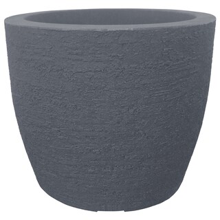 Foto 1 | Maceta Moderna Para Exteriores Compacta De 20 Cm De Alto Ocean Color Azul Grafito De Polietileno Ultra Ligera Artego