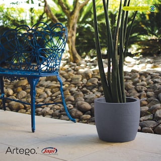 Foto 6 | Maceta Moderna Para Exteriores Compacta De 20 Cm De Alto Ocean Color Azul Grafito De Polietileno Ultra Ligera Artego