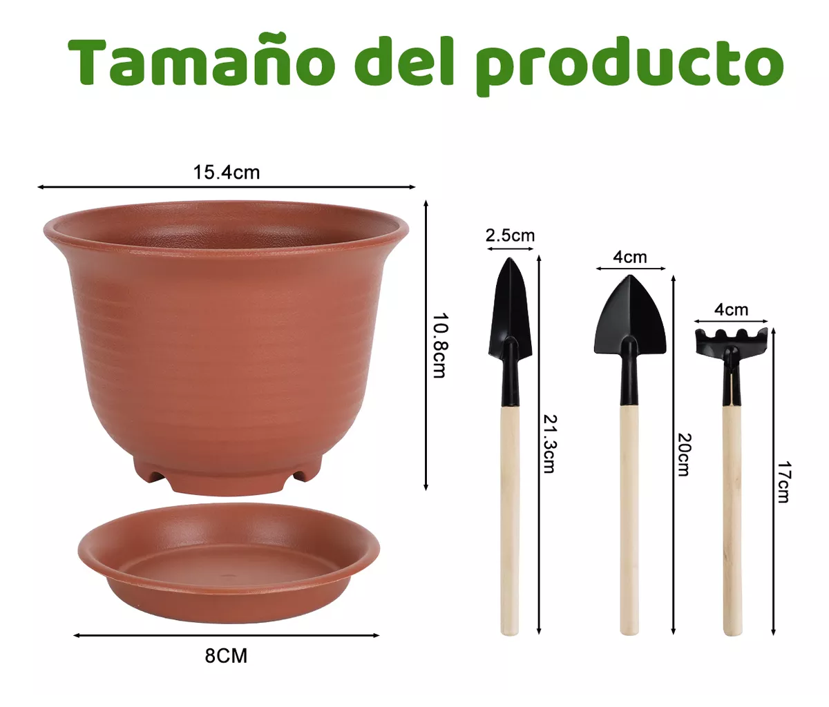 Foto 3 pulgar | Macetas Pequeñas Eo Safe Imports Esi-18529 Cobre 16 Pzs