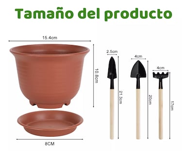 Foto 2 | Macetas Pequeñas Eo Safe Imports Esi-18529 Cobre 16 Pzs