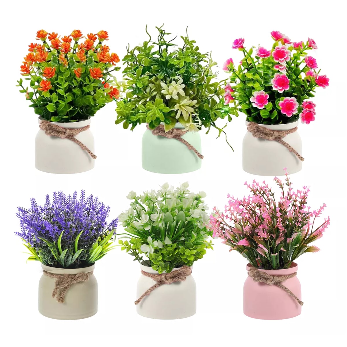 Plantas Artificiales Flor Bonsai 6 Piezas Eo Safe Imports Esi-18527 Multicolor $719