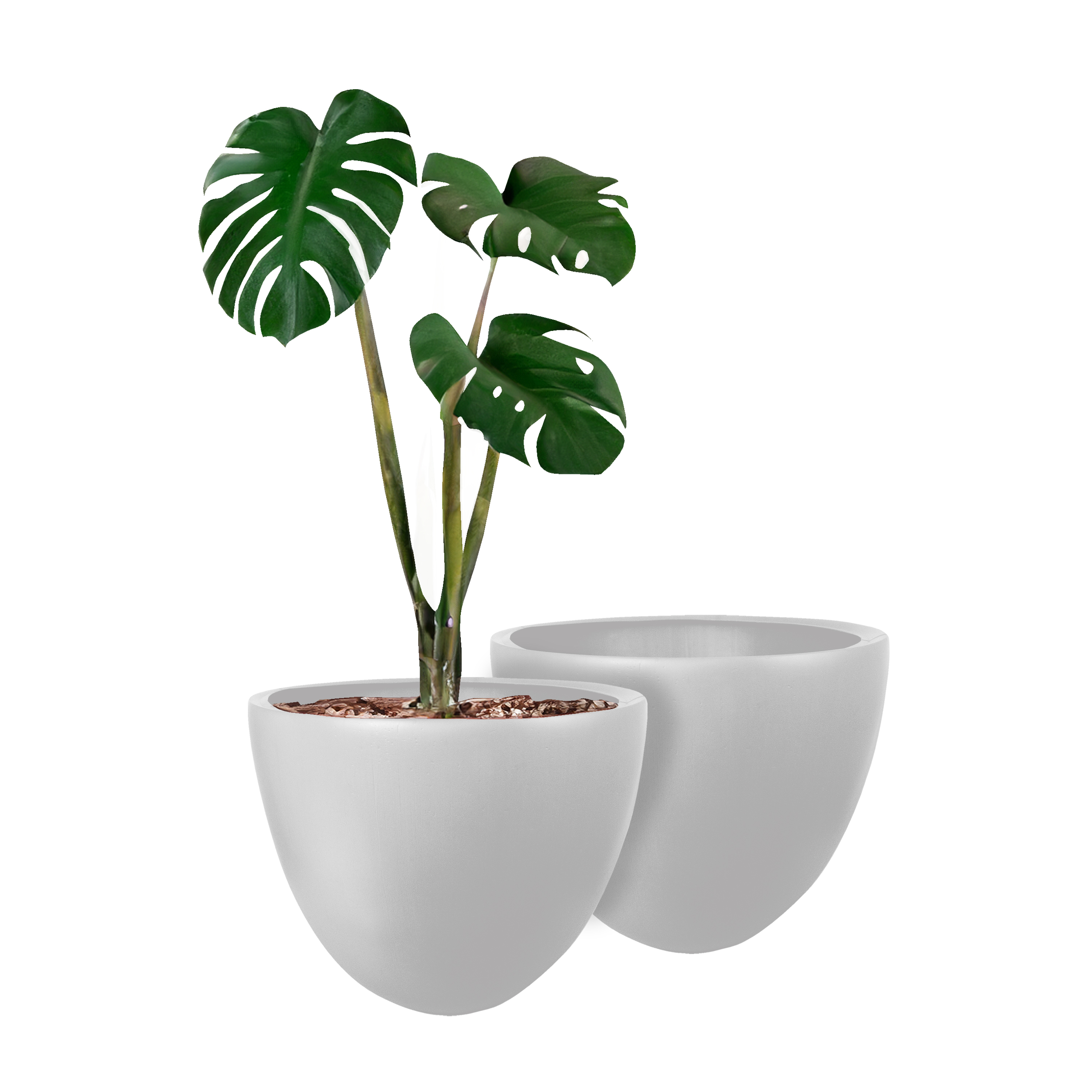 Foto 2 pulgar | Atmos Homeware Macetas Decorativas Para Interior Y Exterior |   Capacidad Para 45 Litros | Modelo Bis Color Blanco 1