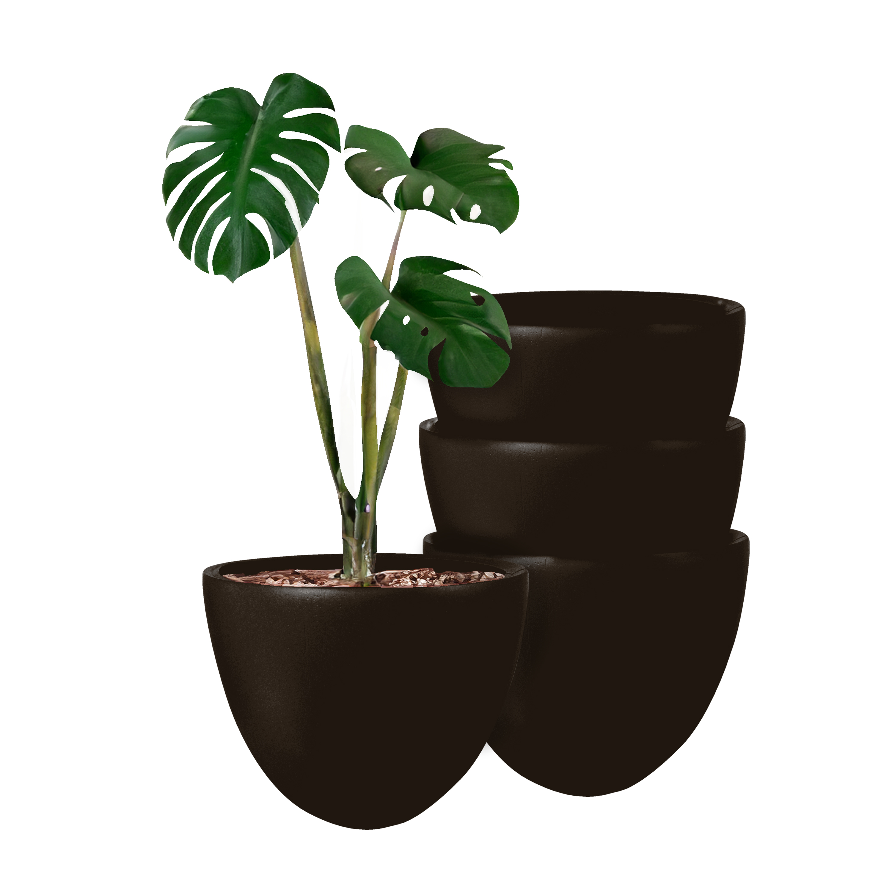 Foto 2 pulgar | Atmos Homeware Macetas Decorativas Para Interior Y Exterior | Capacidad Para 45 Litros | Modelo Bis Color Chocolate