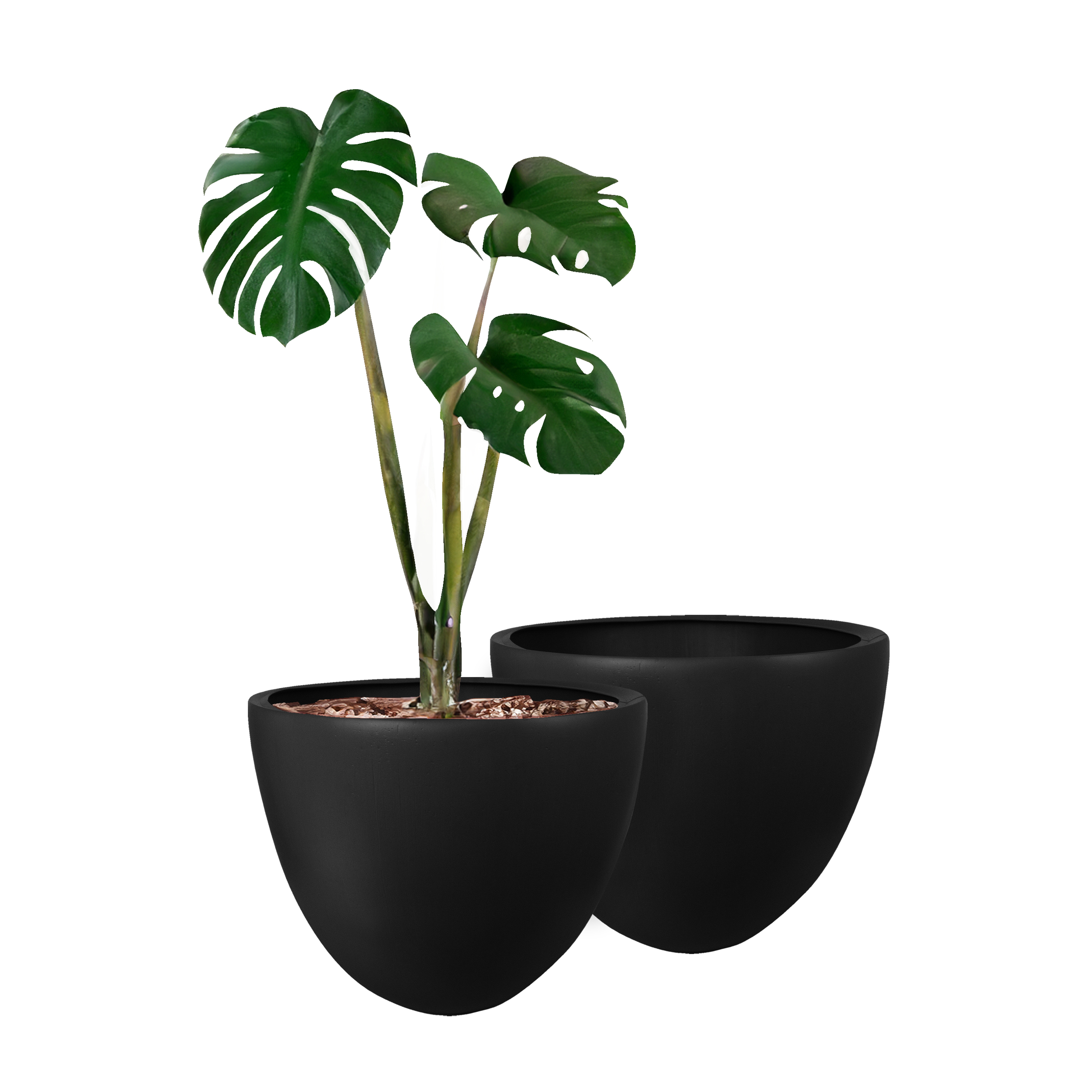 Foto 2 pulgar | Atmos Homeware Macetas Decorativas Para Interior Y Exterior | Capacidad Para 45 Litros | Modelo Bis Color Negro 1 Piezas