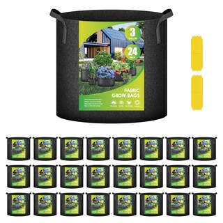 Foto 1 | Grow Bags Ipower, Paquete De 24 Unidades, Tela No Tejida De 11 Litros Con Asas De Nailon - Venta Internacional.