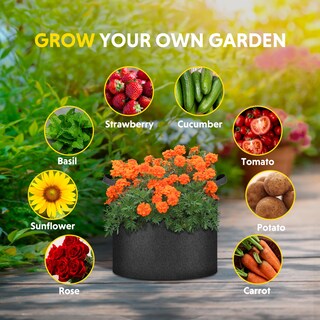 Foto 7 | Grow Bags Ipower, Paquete De 24 Unidades, Tela No Tejida De 11 Litros Con Asas De Nailon - Venta Internacional.