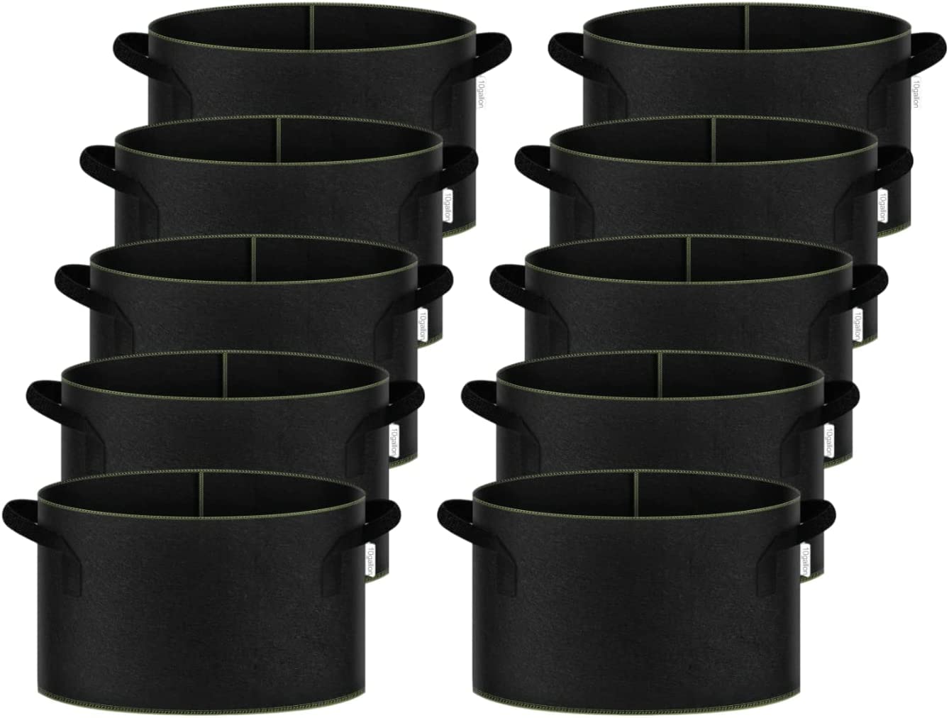 Foto 2 pulgar | Grow Bag Ipower, Tela No Tejida Gruesa De 5 Galones, 10 Unidades - Venta Internacional.