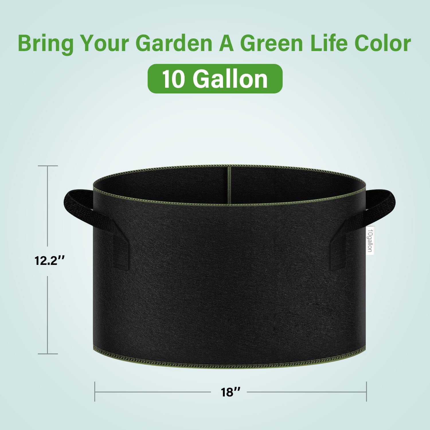 Foto 3 pulgar | Grow Bag Ipower, Tela No Tejida Gruesa De 5 Galones, 10 Unidades - Venta Internacional.