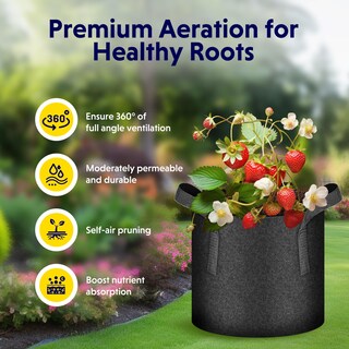 Foto 4 | Grow Bags Ipower De Tela No Tejida De 7 Galones, Paquete De 5 Unidades, Para Jardín - Venta Internacional.