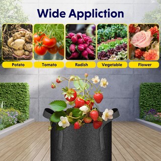 Foto 7 | Grow Bags Ipower De Tela No Tejida De 7 Galones, Paquete De 5 Unidades, Para Jardín - Venta Internacional.