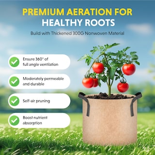 Foto 5 | Bolsas De Cultivo Para Plantas Ipower, De 1 Galón, Resistentes, No Tejidas, Paquete De 10 - Venta Internacional.