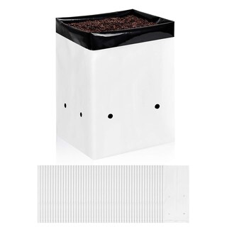 Foto 1 | Grow Bags Ipower Glgrowbagfilm1x50, 1 Galón, Blanco Y Negro, Paquete De 50 - Venta Internacional.
