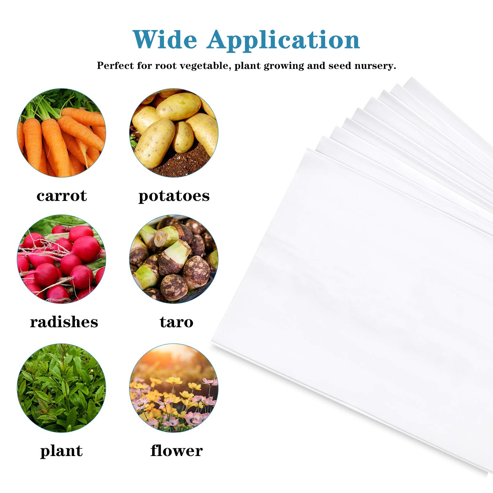 Foto 5 | Grow Bags Ipower Glgrowbagfilm1x50, 1 Galón, Blanco Y Negro, Paquete De 50 - Venta Internacional.