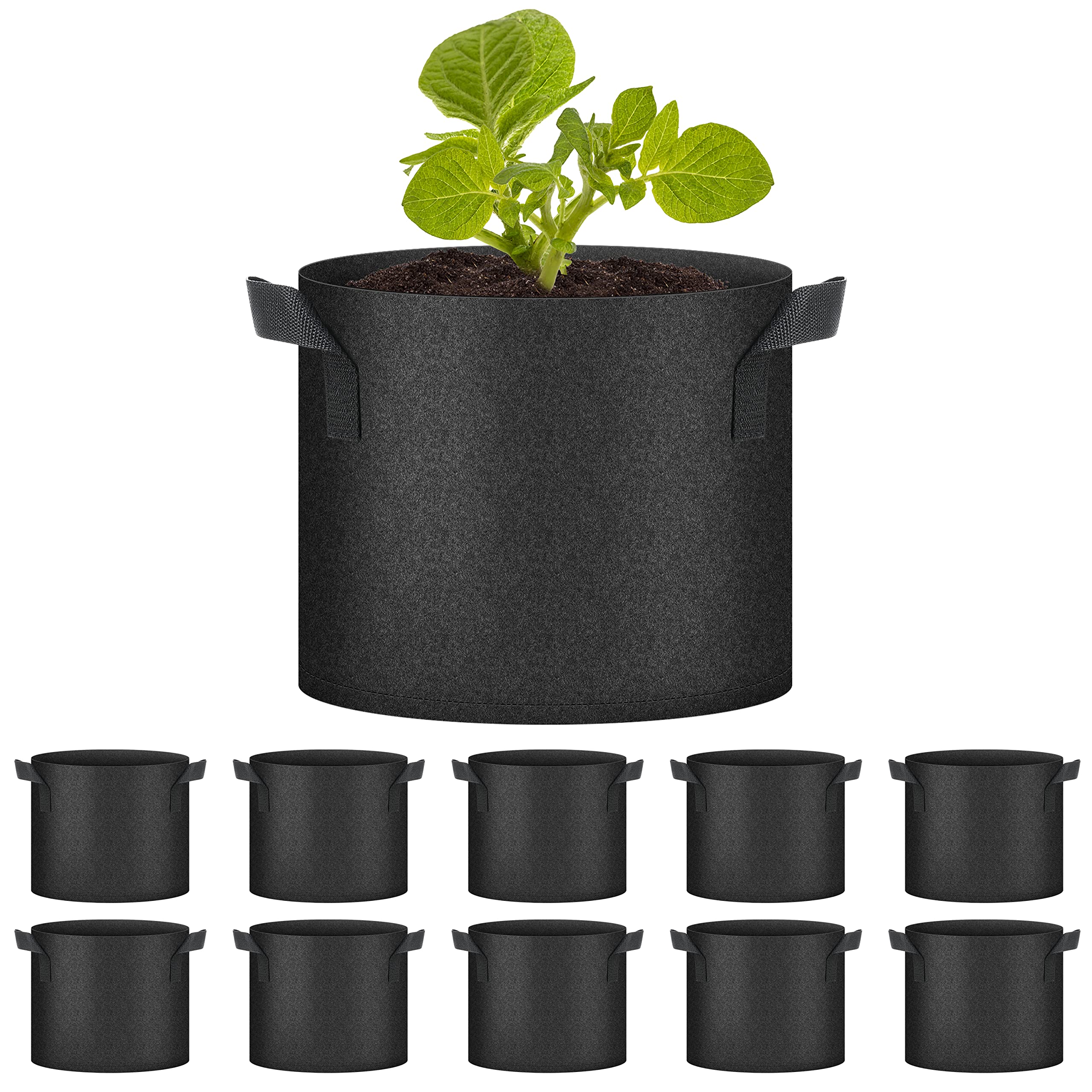 Macetas Para Cultivo De Plantas Healsmart Tomoato De 7 Galones  Paquete De 10 - Venta Internacional.