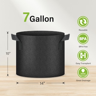 Foto 2 | Macetas Para Cultivo De Plantas Healsmart Tomoato De 7 Galones Paquete De 10 - Venta Internacional.