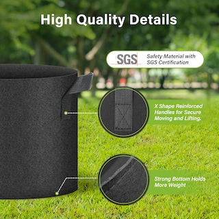Foto 3 | Macetas Para Cultivo De Plantas Healsmart Tomoato De 7 Galones Paquete De 10 - Venta Internacional.