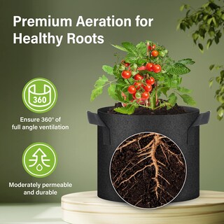 Foto 4 | Macetas Para Cultivo De Plantas Healsmart Tomoato De 7 Galones Paquete De 10 - Venta Internacional.
