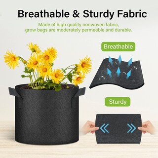 Foto 5 | Macetas Para Cultivo De Plantas Healsmart Tomoato De 7 Galones Paquete De 10 - Venta Internacional.