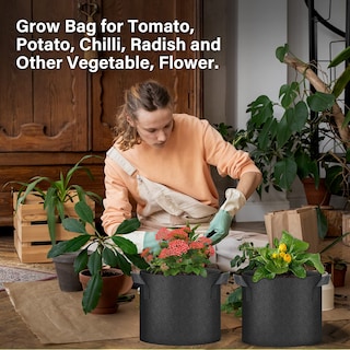 Foto 7 | Macetas Para Cultivo De Plantas Healsmart Tomoato De 7 Galones Paquete De 10 - Venta Internacional.