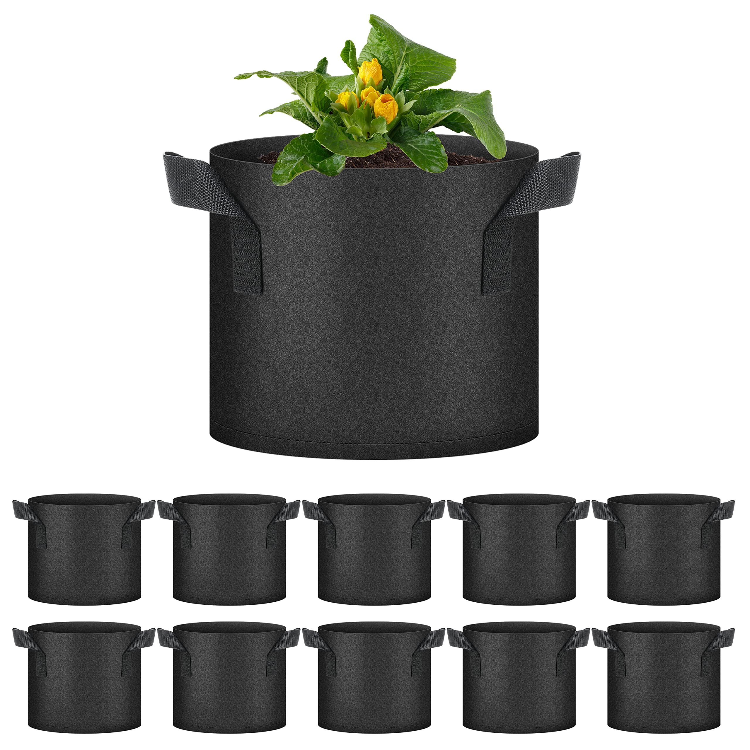 Maceta Para Cultivo De Plantas Healsmart Tomoato De 3 Galones  Paquete De 10 Unidades - Venta Internacional.