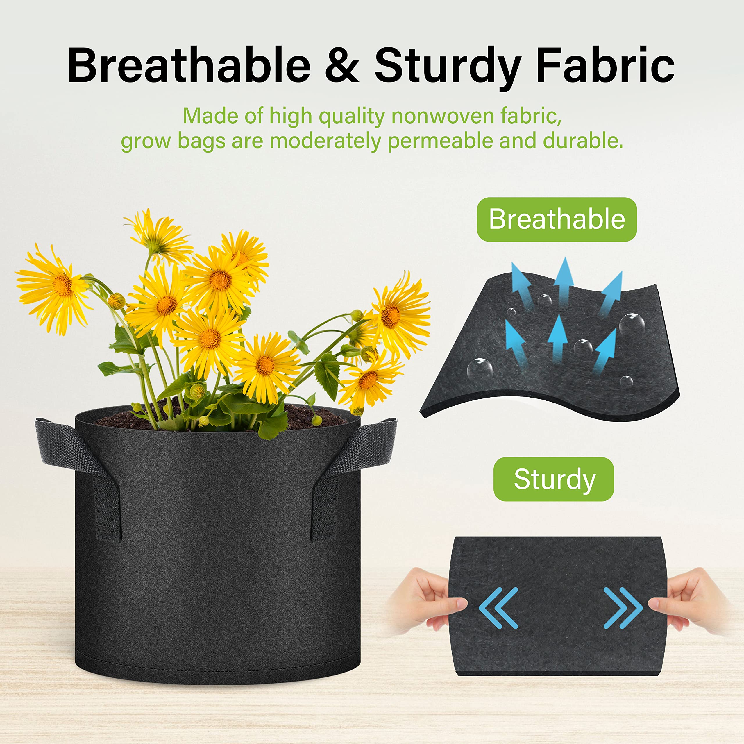 Foto 6 pulgar | Maceta Para Cultivo De Plantas Healsmart Tomoato De 3 Galones  Paquete De 10 Unidades - Venta Internacional.