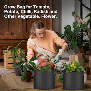 Foto 7 | Maceta Para Cultivo De Plantas Healsmart Tomoato De 3 Galones Paquete De 10 Unidades - Venta Internacional.