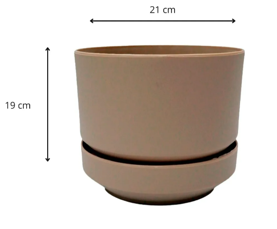Foto 3 pulgar | Macetas Xtellar Elegantes Y Minimalistas De 21cm Con Base Y Diseño Moderno