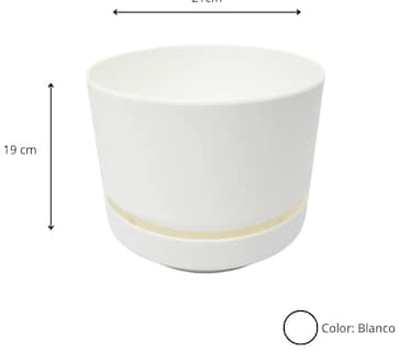 Foto 2 | Macetas Xtellar Elegantes Y Minimalistas De 21cm Con Base Y Diseño Moderno