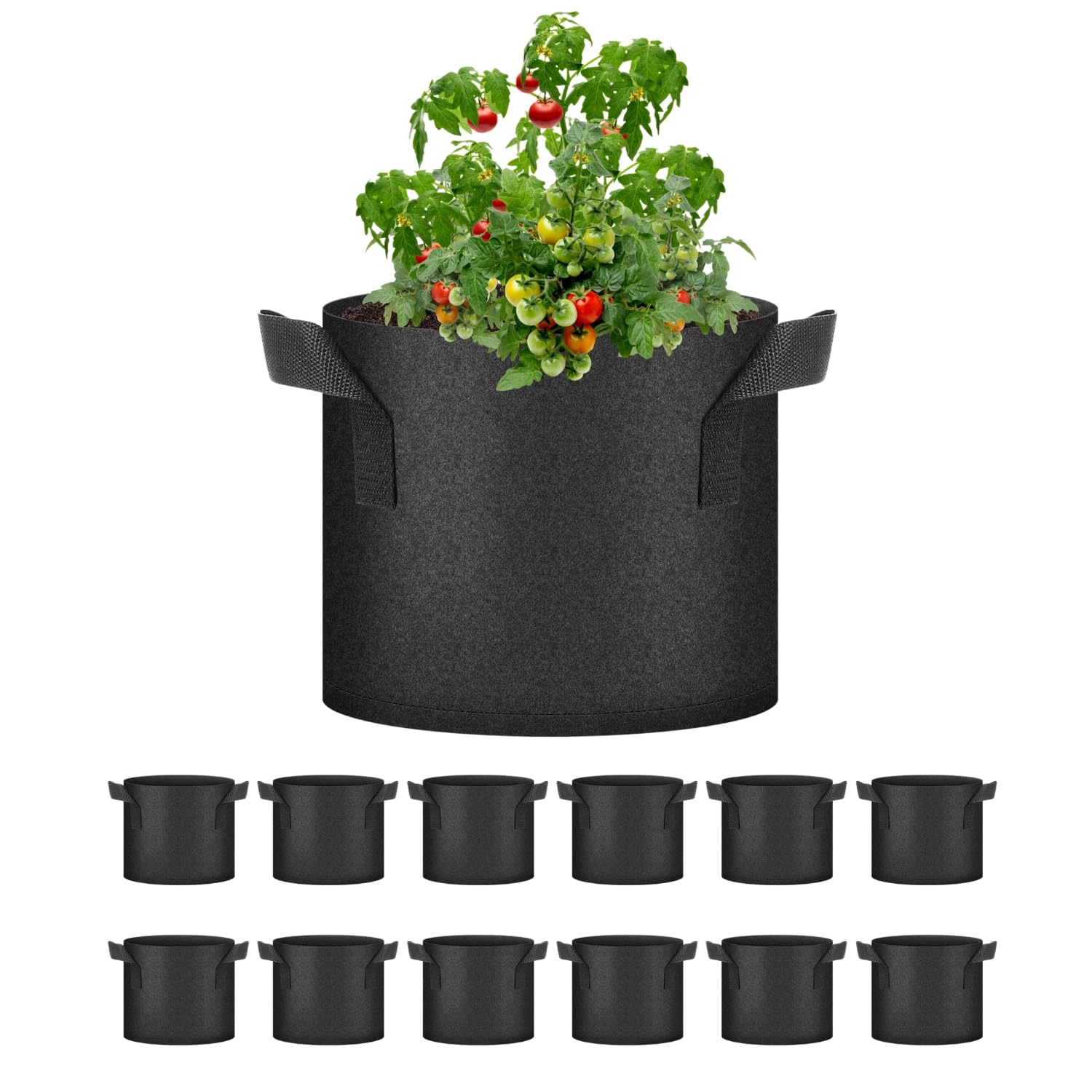 Foto 2 pulgar | Bolsas De Cultivo Healsmart Nonwoven De 3 Galones  Paquete De 12 Unidades  Para Jardín - Venta Internacional.