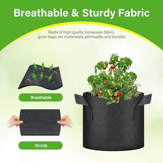 Foto 3 | Bolsas De Cultivo Healsmart Nonwoven De 3 Galones Paquete De 12 Unidades Para Jardín - Venta Internacional.