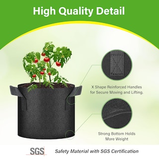 Foto 4 | Bolsas De Cultivo Healsmart Nonwoven De 3 Galones Paquete De 12 Unidades Para Jardín - Venta Internacional.
