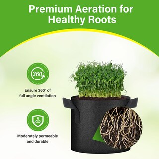 Foto 5 | Bolsas De Cultivo Healsmart Nonwoven De 3 Galones Paquete De 12 Unidades Para Jardín - Venta Internacional.