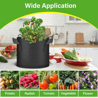 Foto 6 | Bolsas De Cultivo Healsmart Nonwoven De 3 Galones Paquete De 12 Unidades Para Jardín - Venta Internacional.