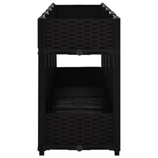 Foto 5 | Cama Elevada Vidaxl De Polipropileno De 160 X 40 X 70 Cm Con 2 Estantes - Venta Internacional.