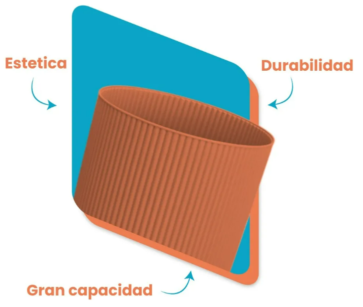 Foto 5 pulgar | Macetas Xtellar De 20 L Para Interior Y Exterior En Diseño Sofisticado  Pack De 2