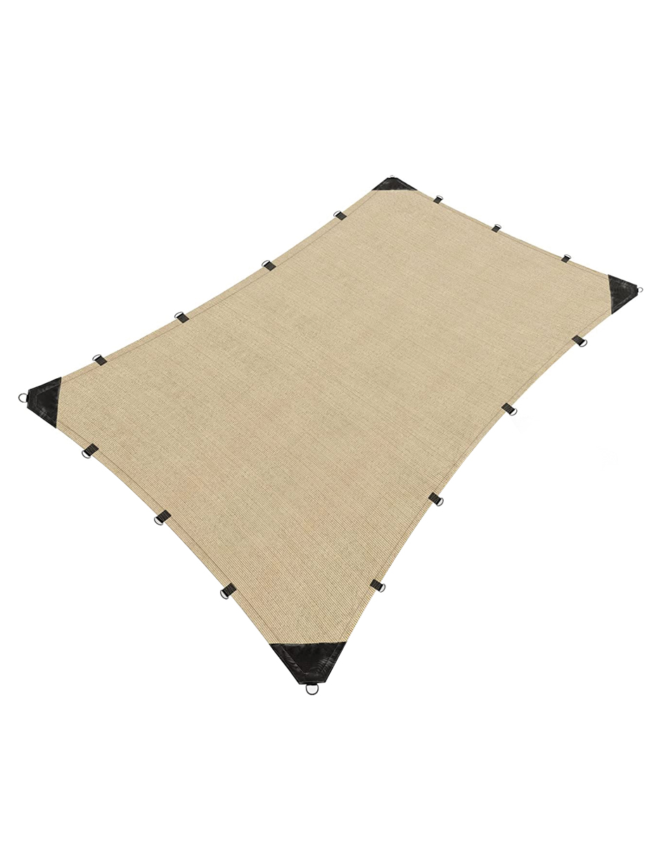 Foto 2 pulgar | Malla Sombra 4x2 M Raschel 90% Beige Reforzada Hanlob