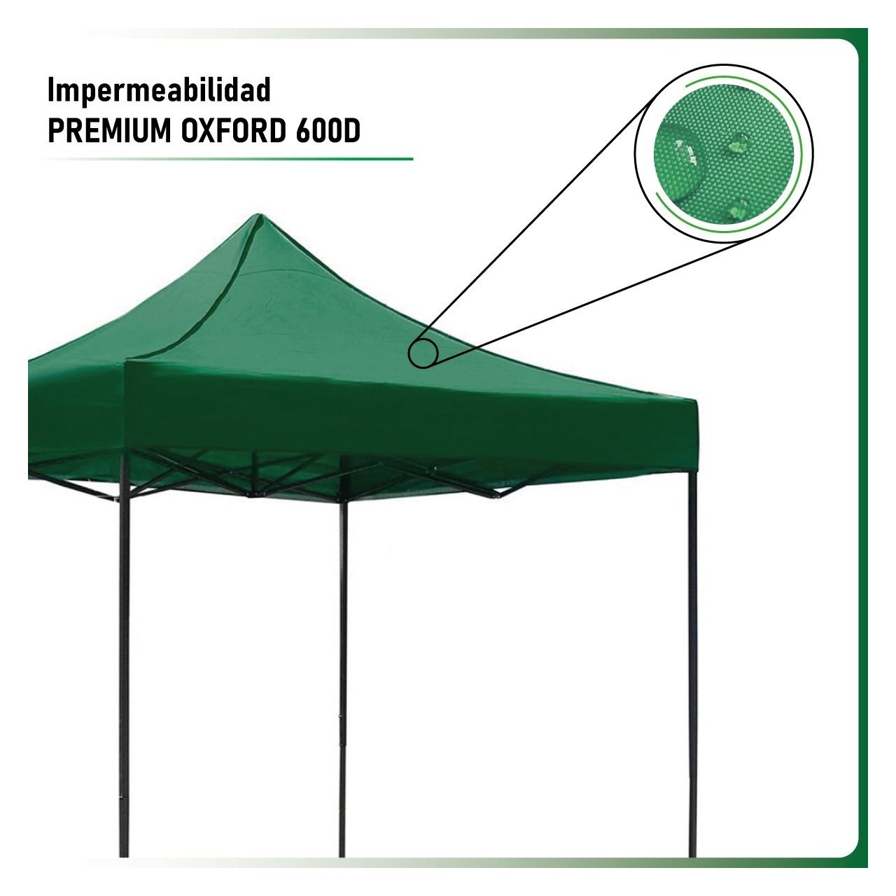 Foto 3 pulgar | Carpa/Toldo 3x3 Jardimex Mkz-carpa3x3ver color Verde