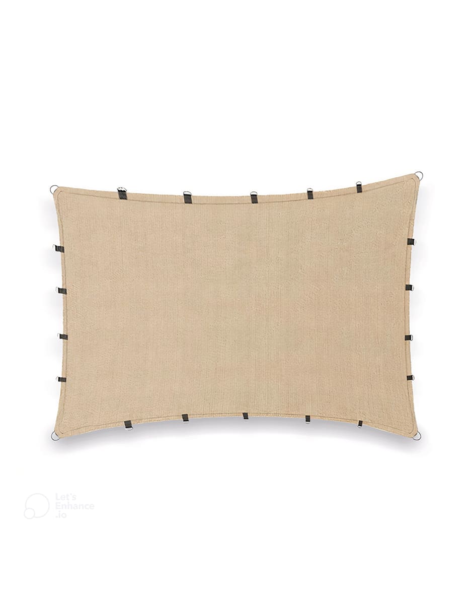 Foto 2 pulgar | Malla Sombra 3x2 M Raschel 90% Beige Para Exteriores Con Argollas Lista Para Instalar Hanlob