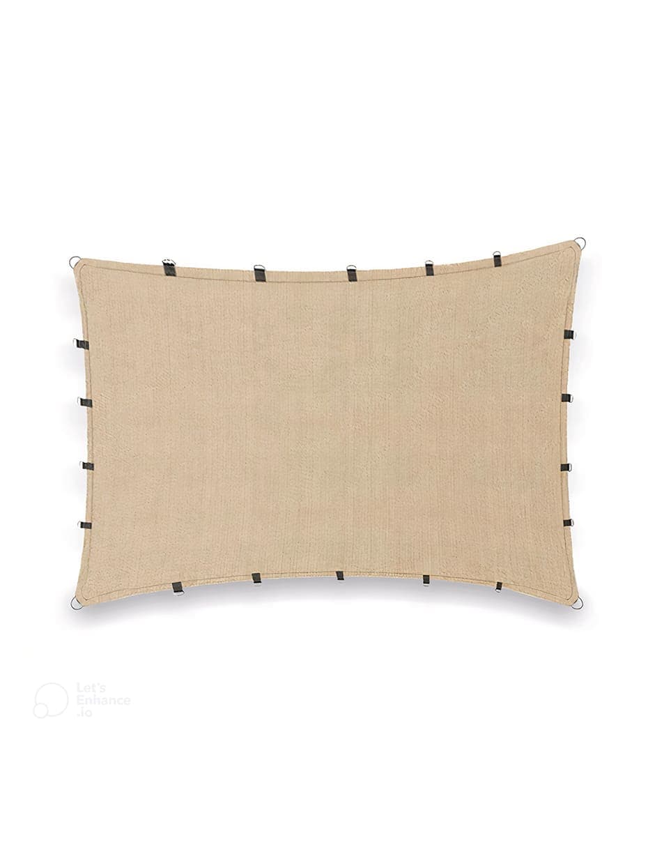 Malla Sombra 4x2 M Raschel 90% Beige Para Exteriores Con Argollas Lista Para Instalar Hanlob $719