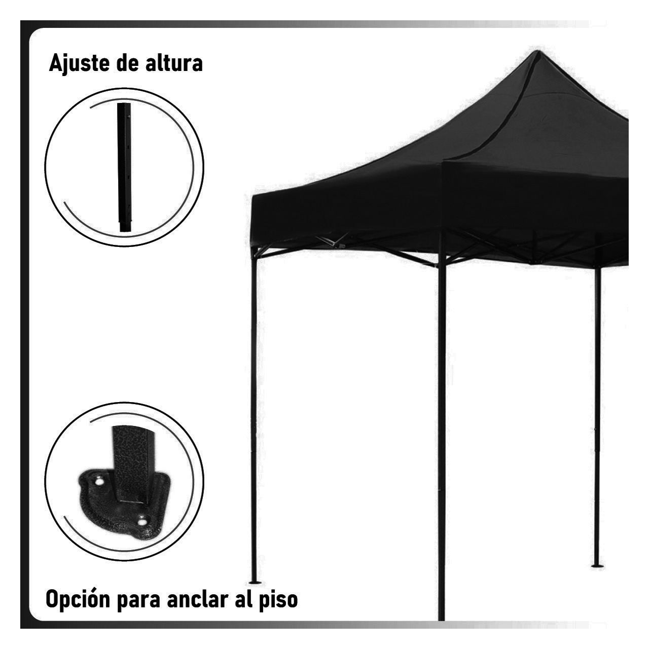 Foto 3 pulgar | Toldo Carpa 3x3 Jardimex Mkz-carpa3x3neg Negra