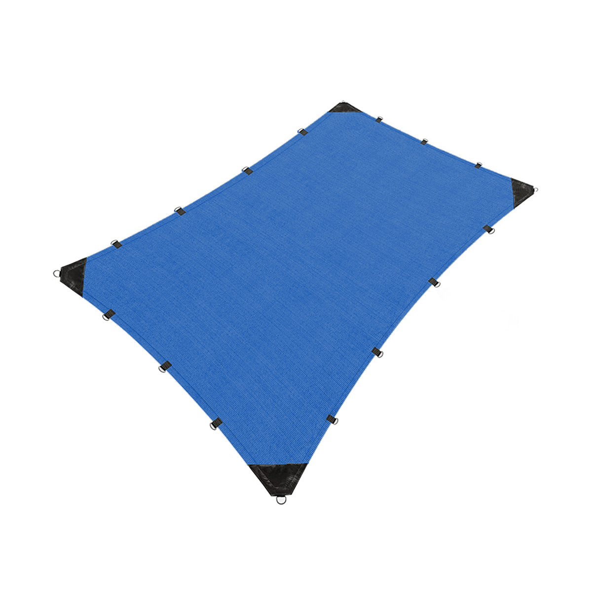 Malla Sombra Hanlob Argollas Reforzadas color Azul 4 X 10 M Raschel 90% Extra Reforzada