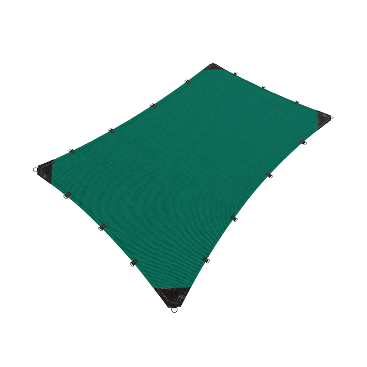 Malla Sombra Hanlob Argollas Reforzadas color Verde 5 X 2 M Raschel 90% Extra Reforzada