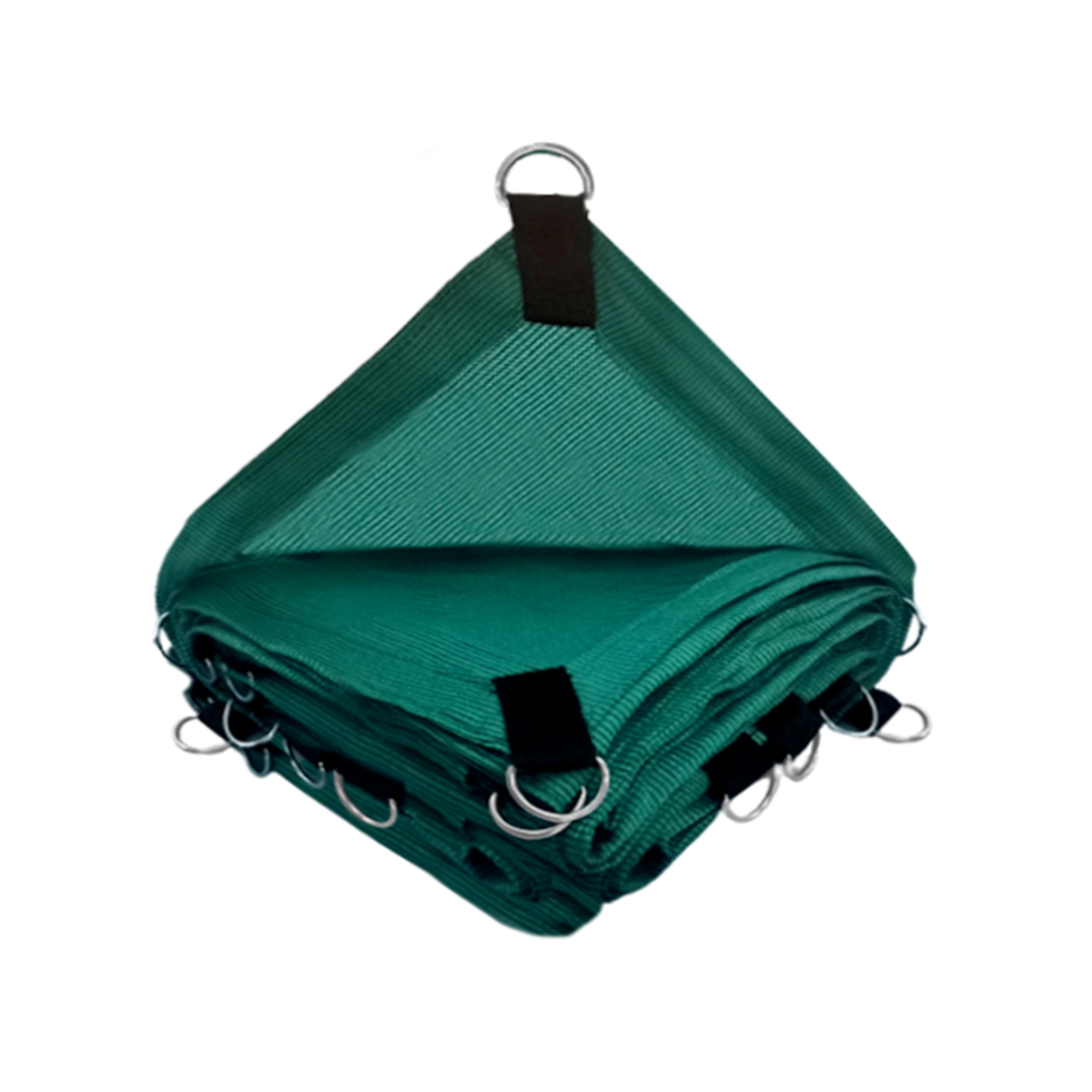 Malla Sombra Hanlob Argollas color Verde 3 X 3 M Raschel 90% Reforzada