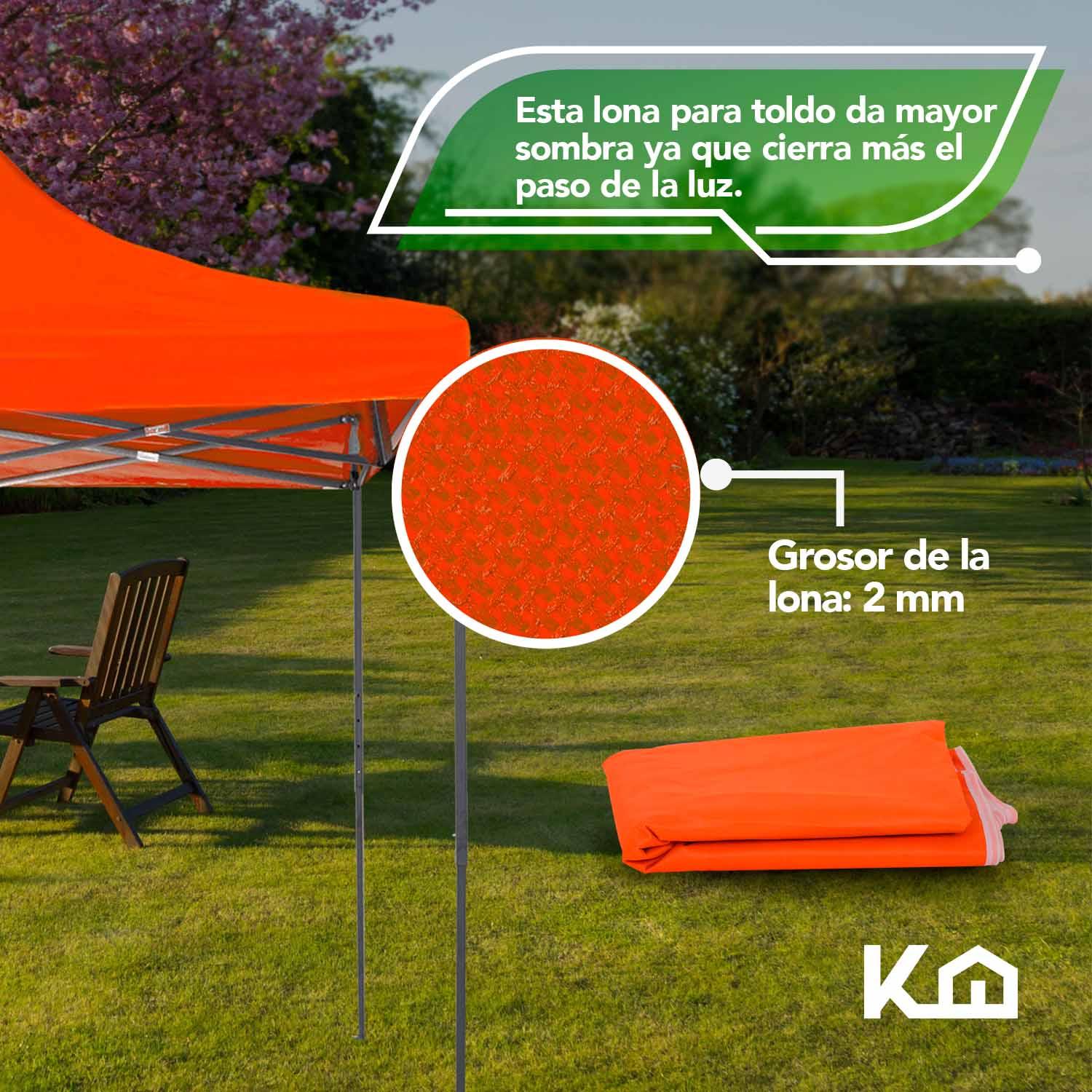 Foto 6 pulgar | Repuesto de Toldo KingsHouse 300508 color Naranja 2x2 Impermeable