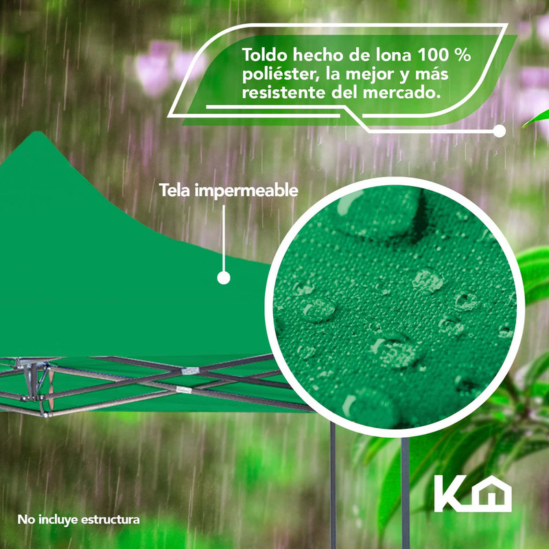 Foto 4 pulgar | Repuesto de Toldo KingsHouse 300506 color Verde 2x2