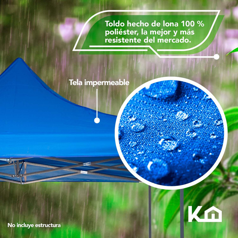 Foto 4 pulgar | Repuesto de Toldo KingsHouse 300504 color Azul 2x2