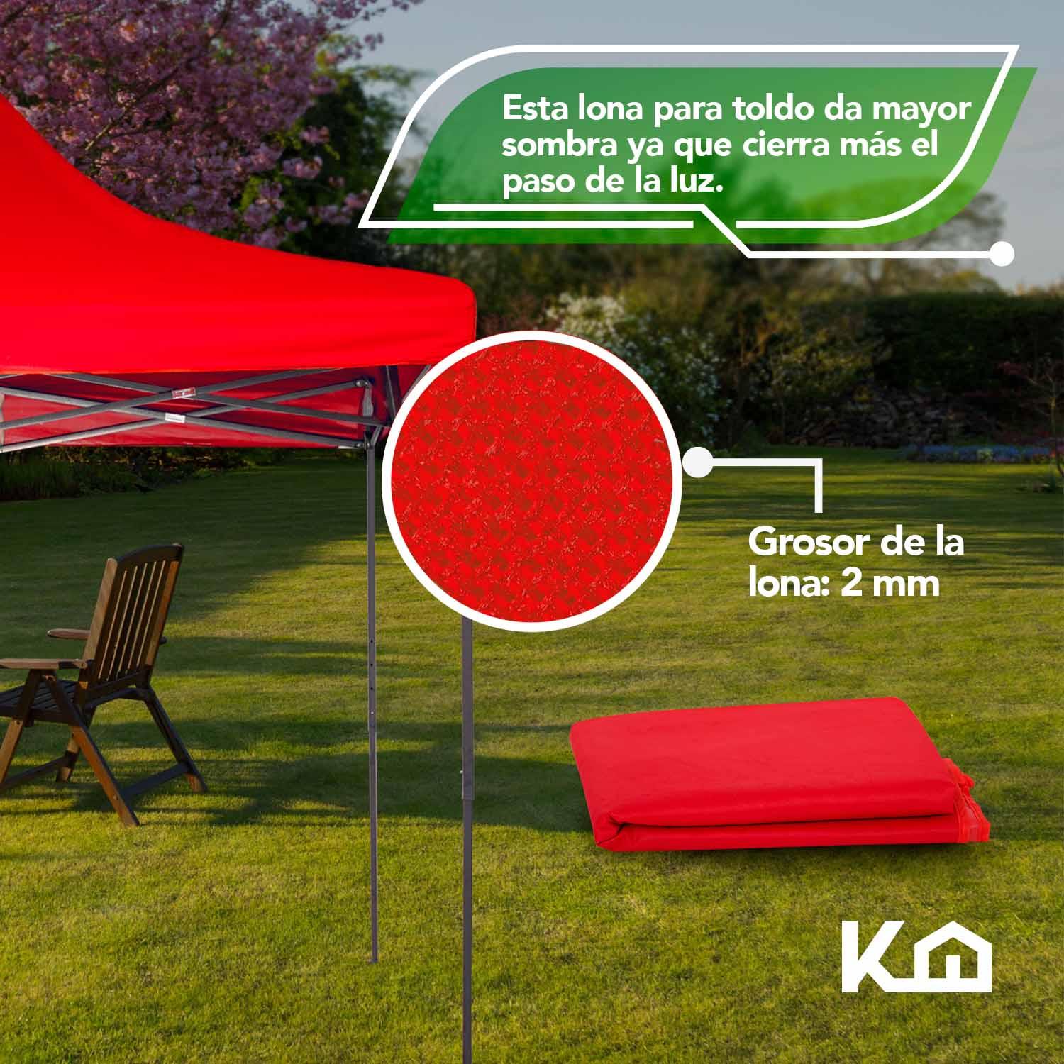 Foto 6 pulgar | Repuesto de Toldo KingsHouse 300505 color Rojo 2x2