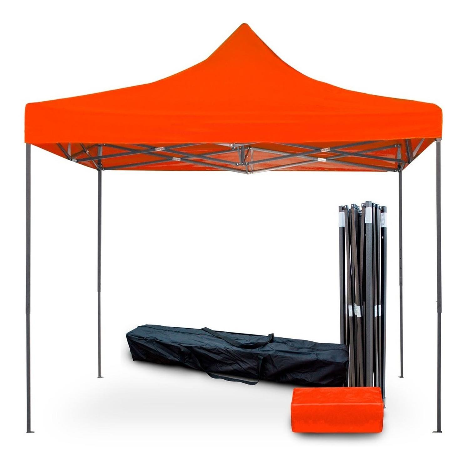 Foto 2 pulgar | Toldo Carpa Impermeable KingsHouse 300309 color Naranja Plegable Acero 2 X 2 M con Bolsa