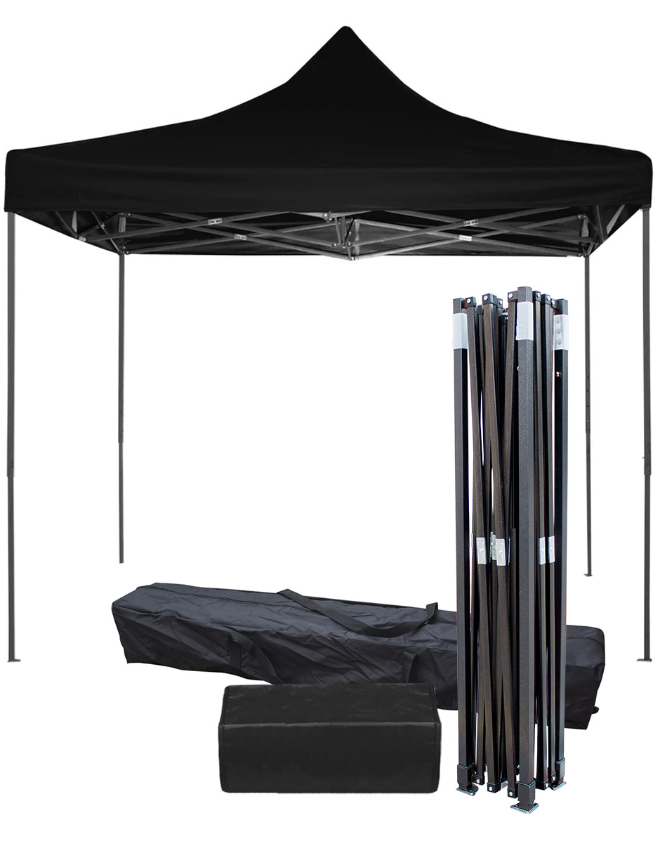 Foto 2 pulgar | Toldo Carpa Impermeable KingsHouse 300458 color Negro Plegable Acero 2 X 2 M  con Bolsa